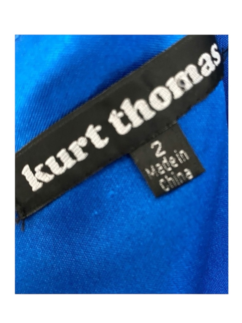 Kurt Thomas 𖦹 Silk Chiffon Strapless Ruched Mini Cocktail Dress 𖦹 Cobalt Blue - Picture 7 of 13